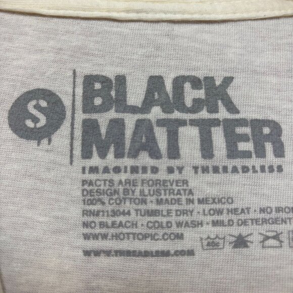 Black Matter Pacts Are Forever Baphomet Beige T-Shirt Small - Picture 4 of 4